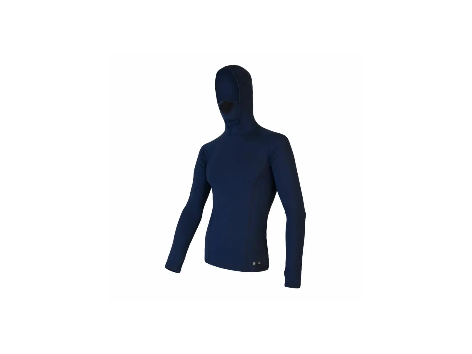 Sensor Merino DF pánské triko dlouhý rukáv s kapucí deep blue