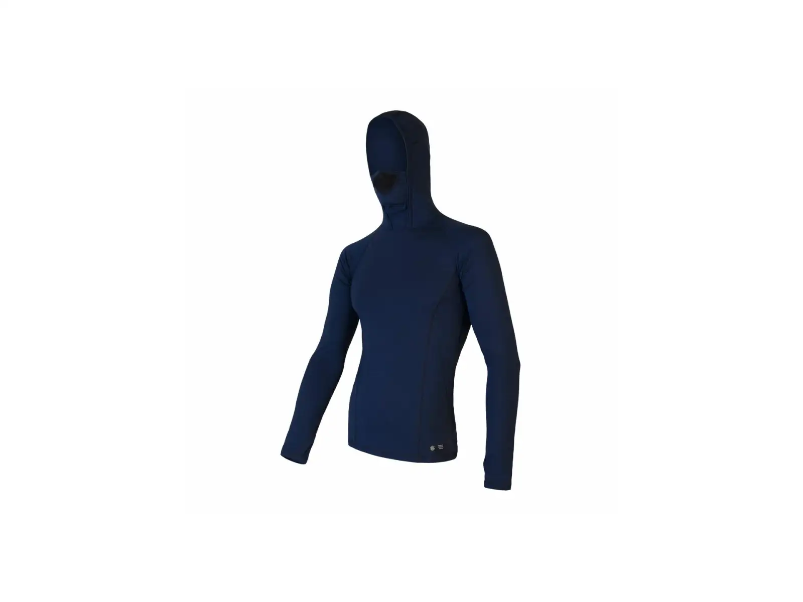 Sensor Merino DF pánské triko dlouhý rukáv s kapucí Deep Blue