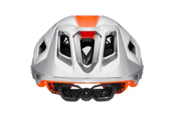 Uvex Quatro Integrale MTB přilba Silver/Orange Mat