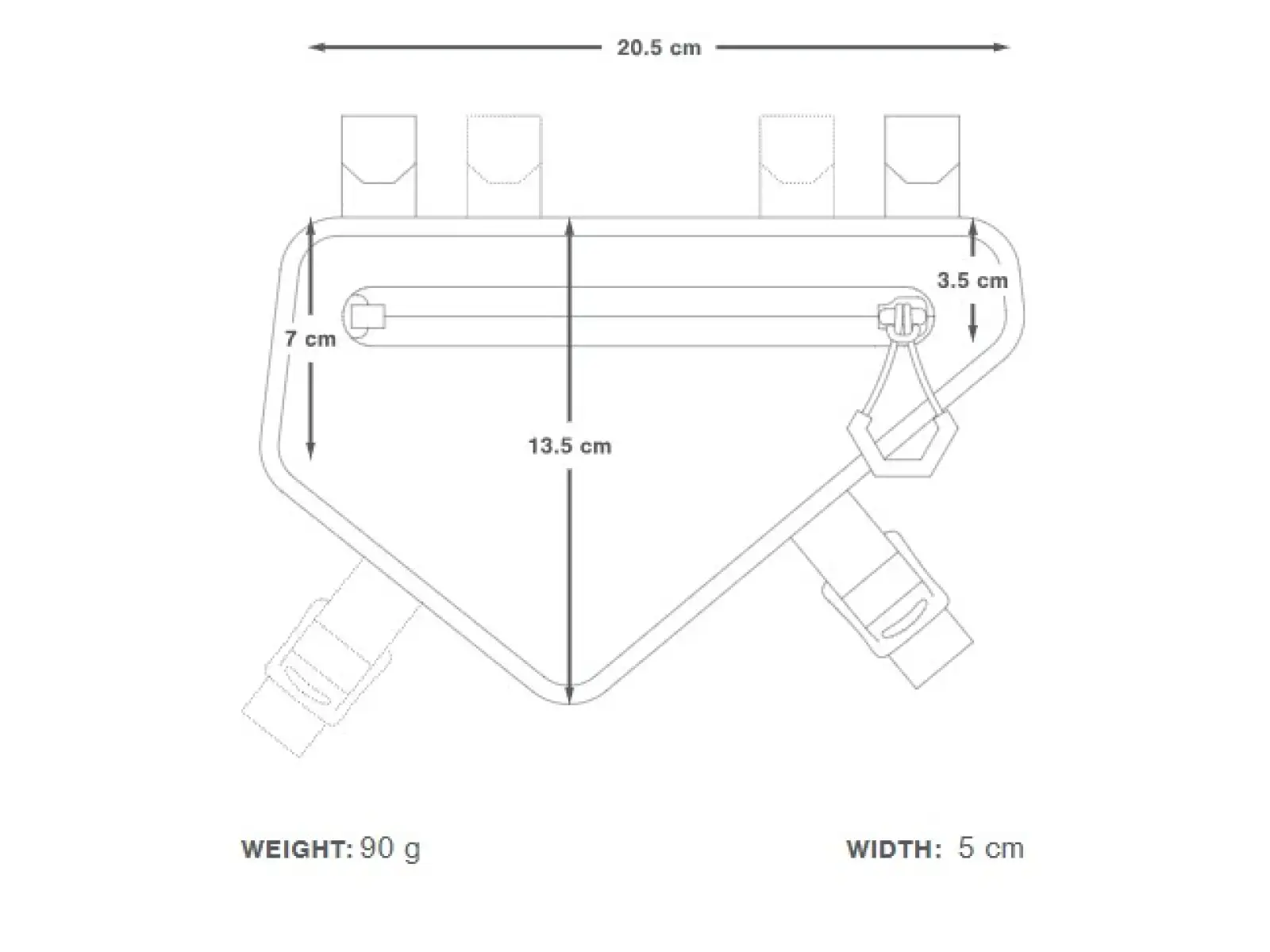Apidura Racing frame brašna 1 l