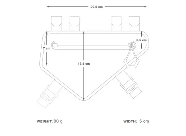 Apidura Racing frame brašna 1 l