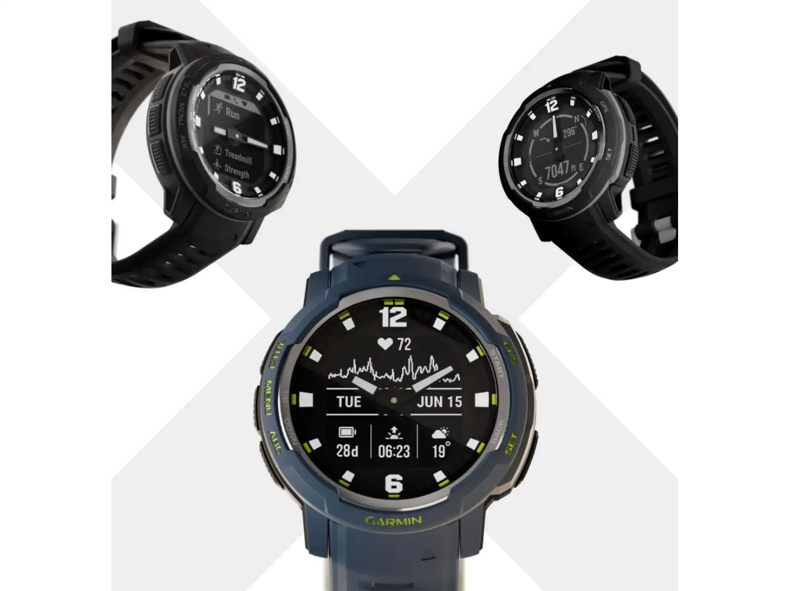 Garmin Instinct Crossover Standard Edition chytré hodinky Black