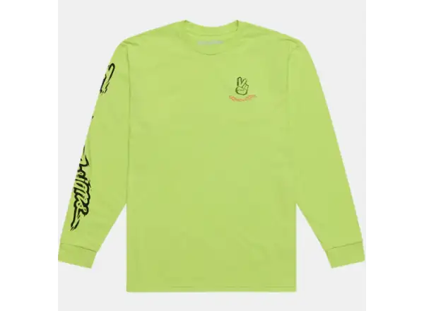 Troy Lee Designs Peace Out pánské triko dlouhý rukáv Glo Yellow