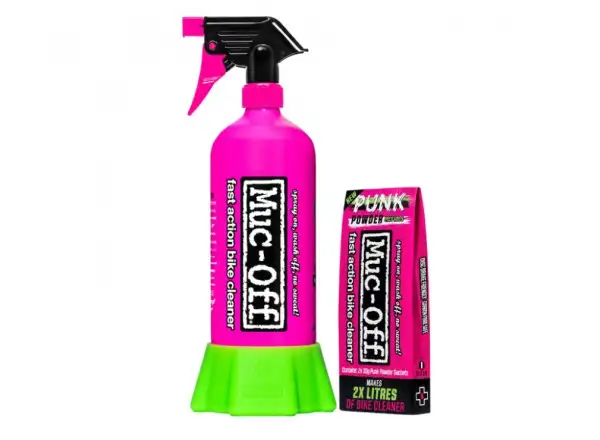 Muc Off Bottle for Life + Punk Powder sada láhve a prášku na čištění kol