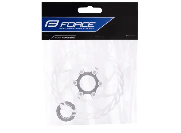 Force Center Lock 160 mm brzdový kotouč stříbrný