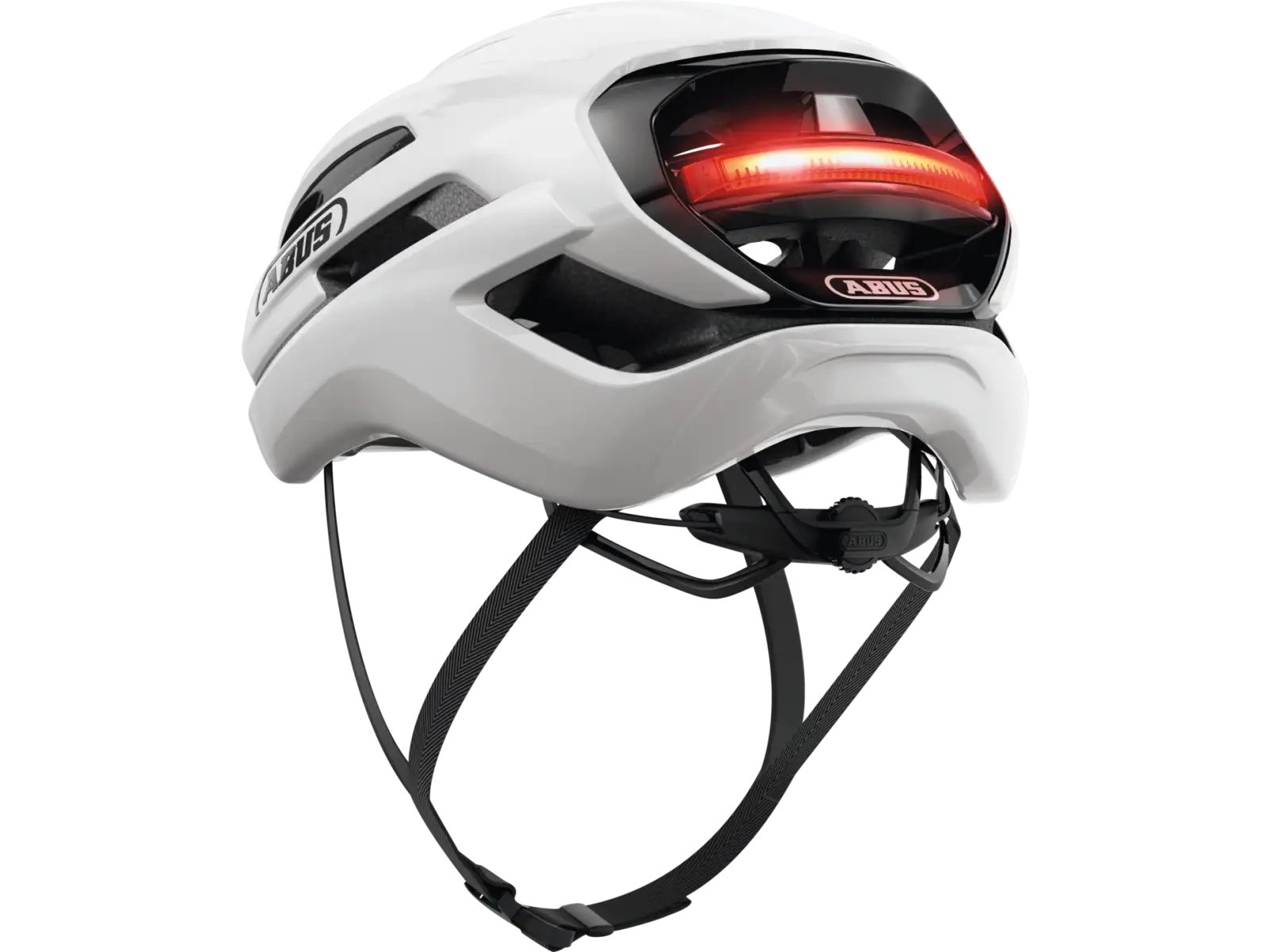 Abus Taipan LED gravel přilba Shiny White