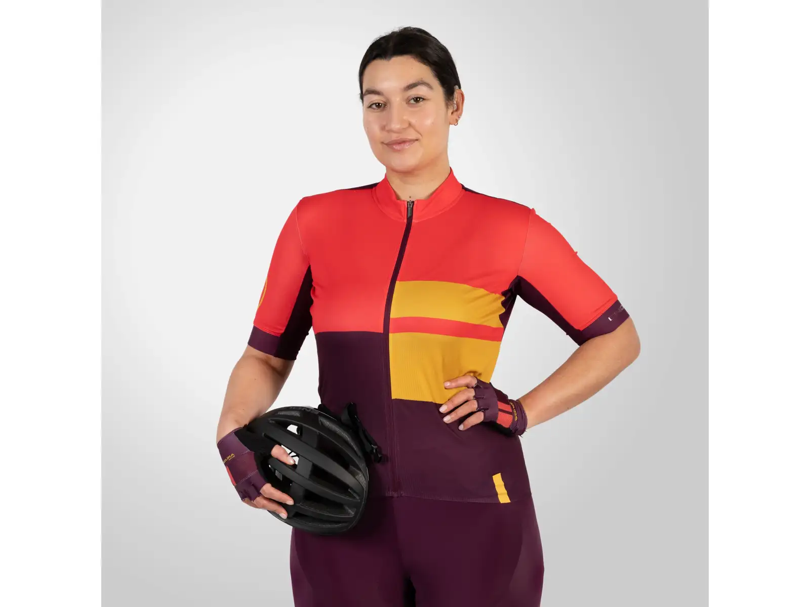 Endura FS260 Print dámský dres krátký rukáv Pomegranate