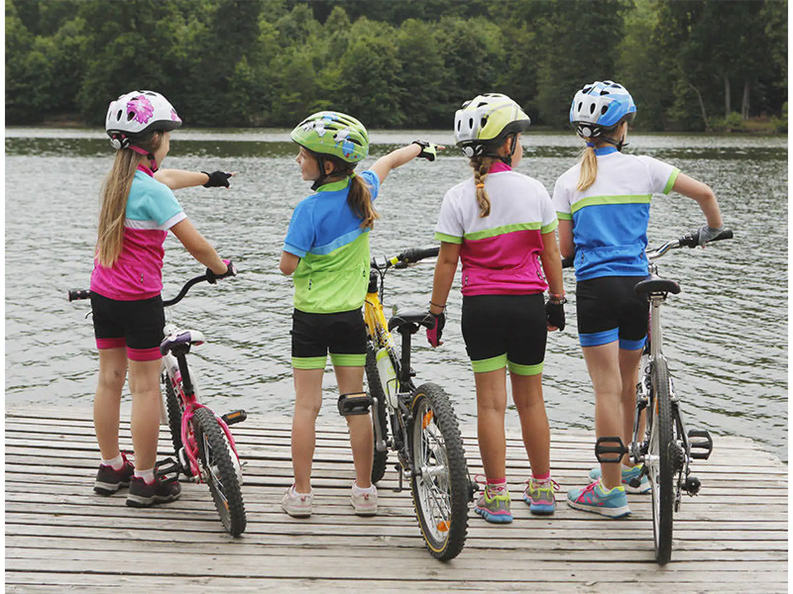 Etape Junior dětské kraťasy černá/růžová