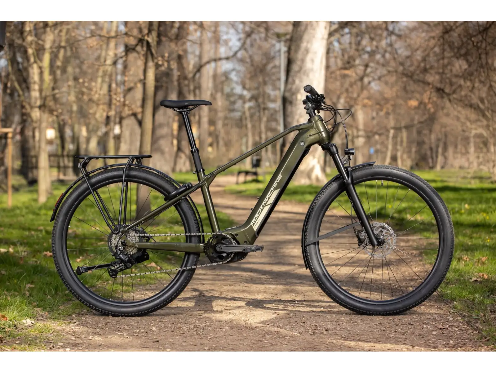 Rock Machine eBlizz B70T horské elektrokolo Gloss Dark Forest