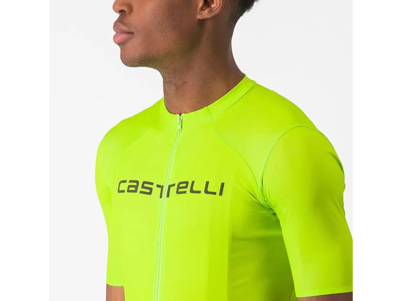 Castelli Elements pánský dres krátký rukáv Electric Lime