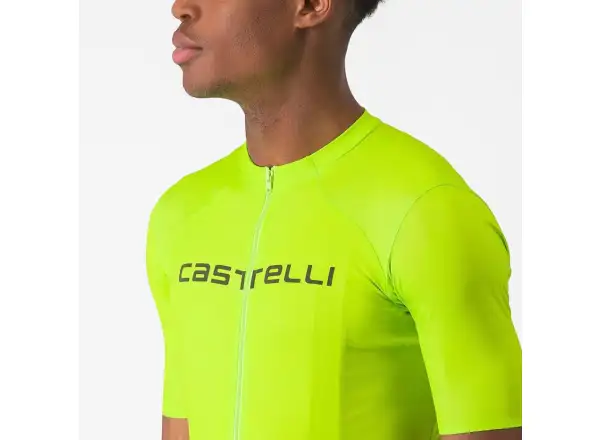 Castelli Elements pánský dres krátký rukáv Electric Lime