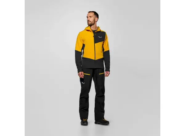 Salewa Ortles Fleece Pro Hooded pánská fleecová mikina s kapucí Gold