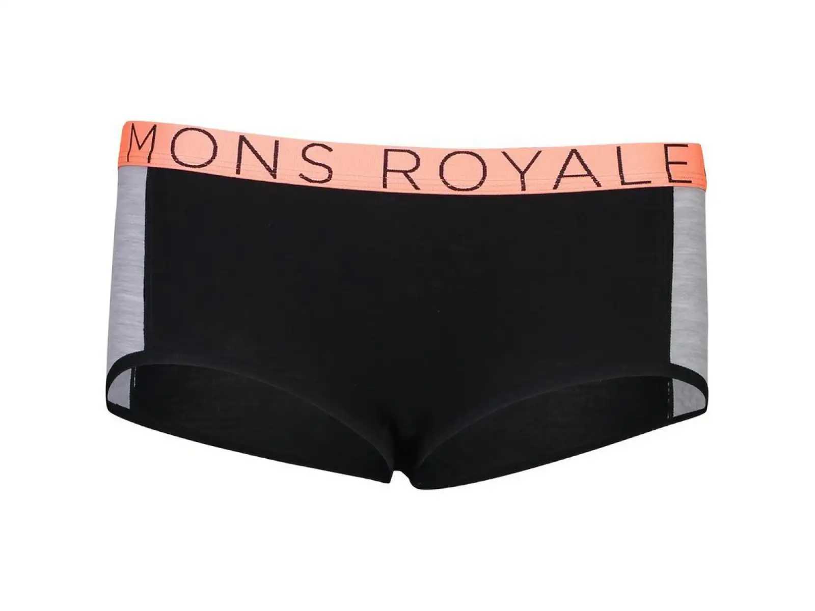 Mons Royale SYLVIA BOYLEG merino kalhotky black/grey marl vel. XS