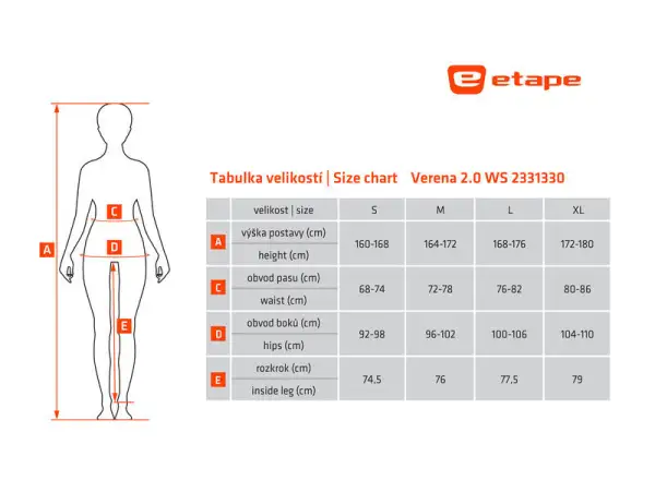 Etape Verena 2.0 WS dámské kalhoty modrá