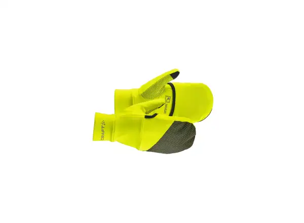 Craft ADV Lumen Hybrid běžecké rukavice žlutá