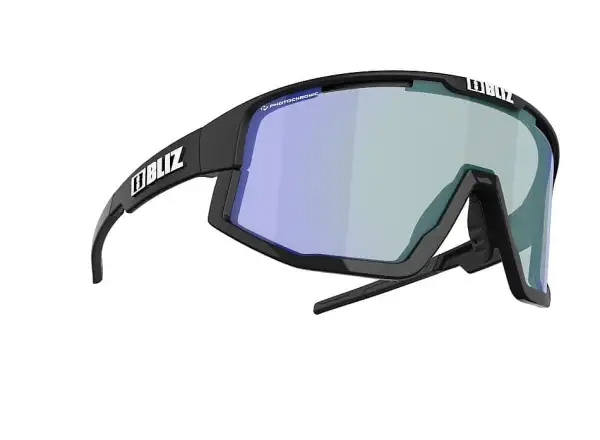 Bliz Fusion Nano Optics cyklistické brýle Matt Black Photocromic Brown/Blue Multi Cat. 1-3