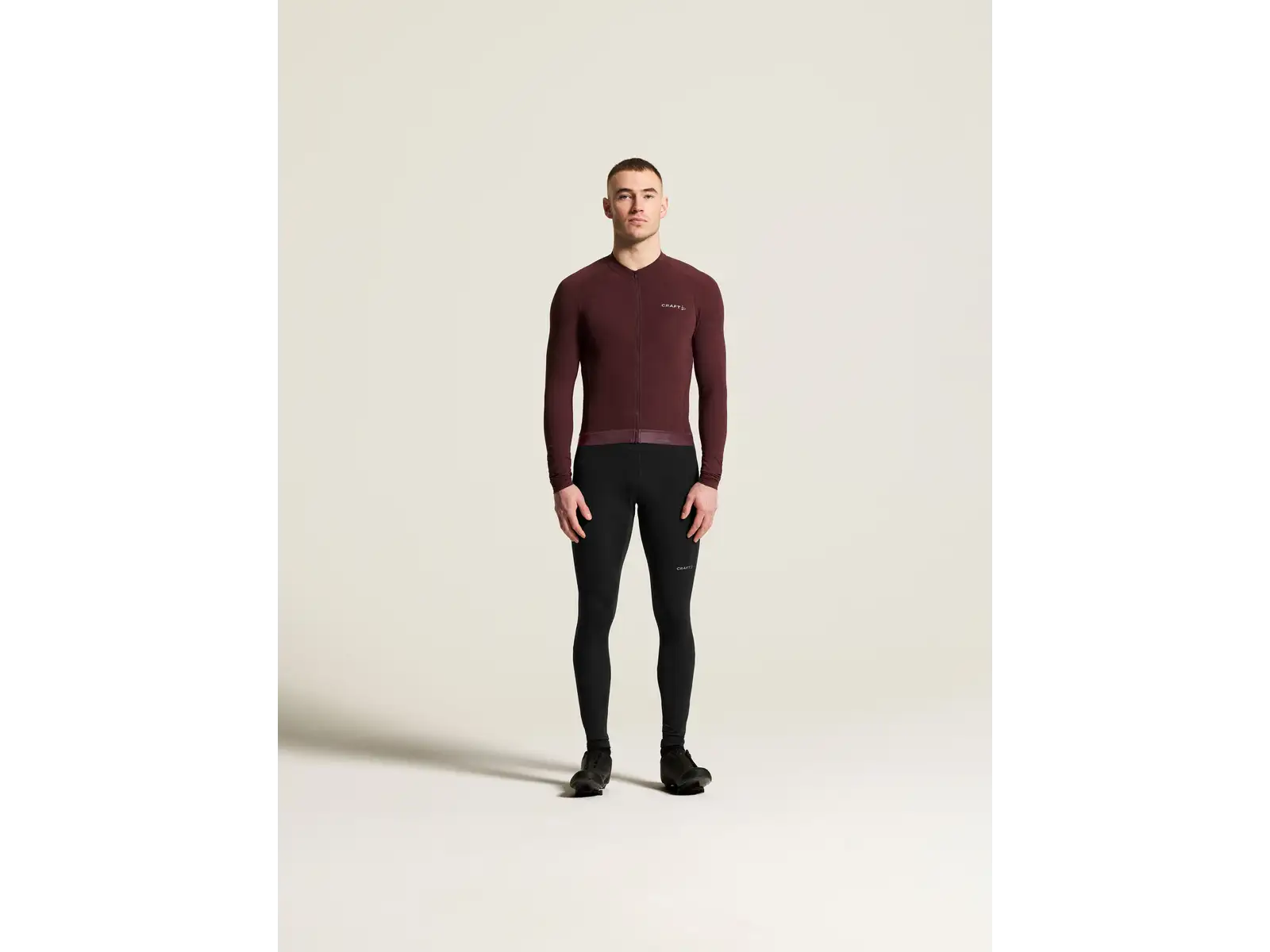 Craft Endur Training pánský dres dlouhý rukáv červená