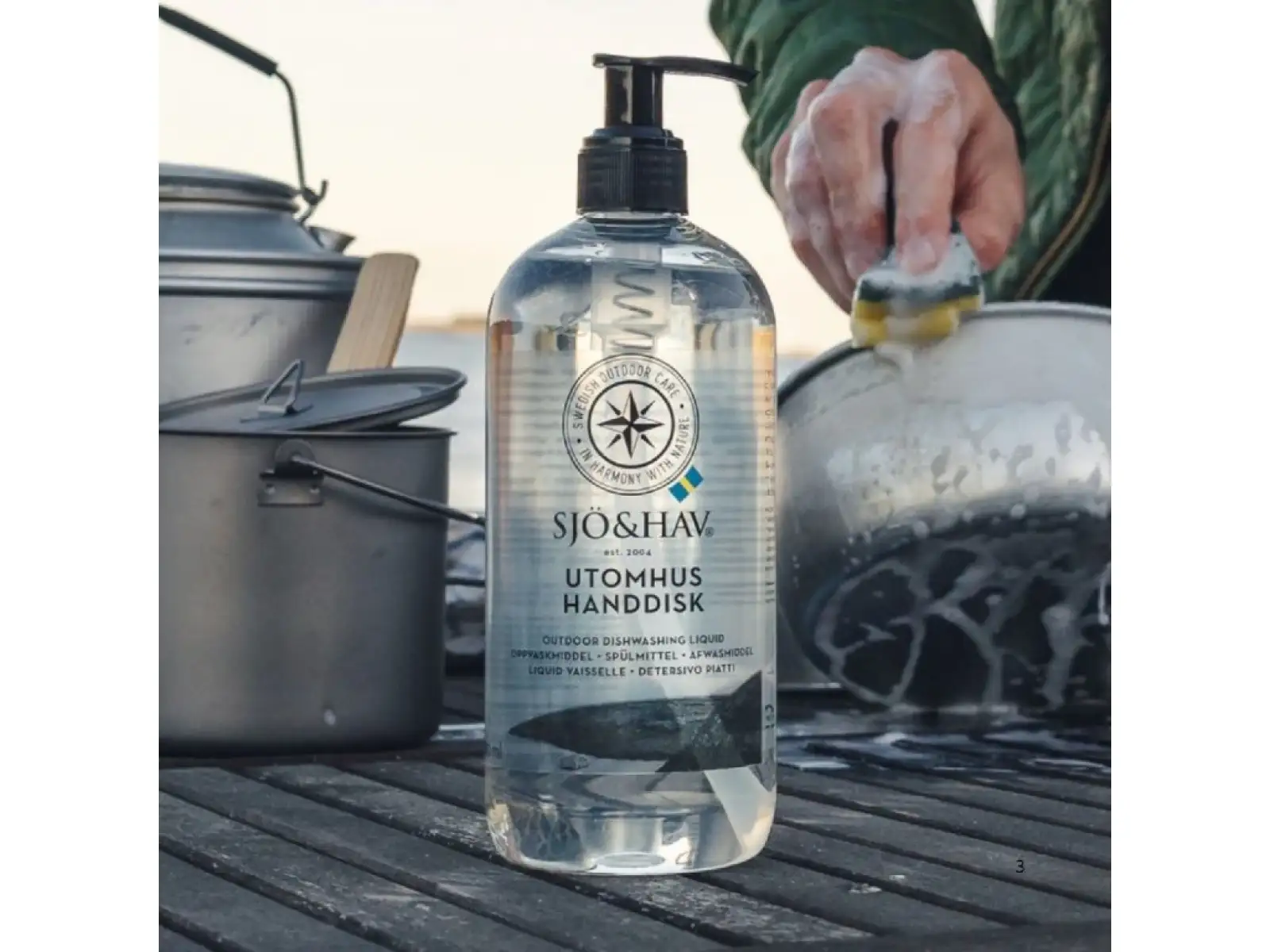 Sjö&Hav odbouratelný outdoor čistící prostředek na nádobí 500 ml