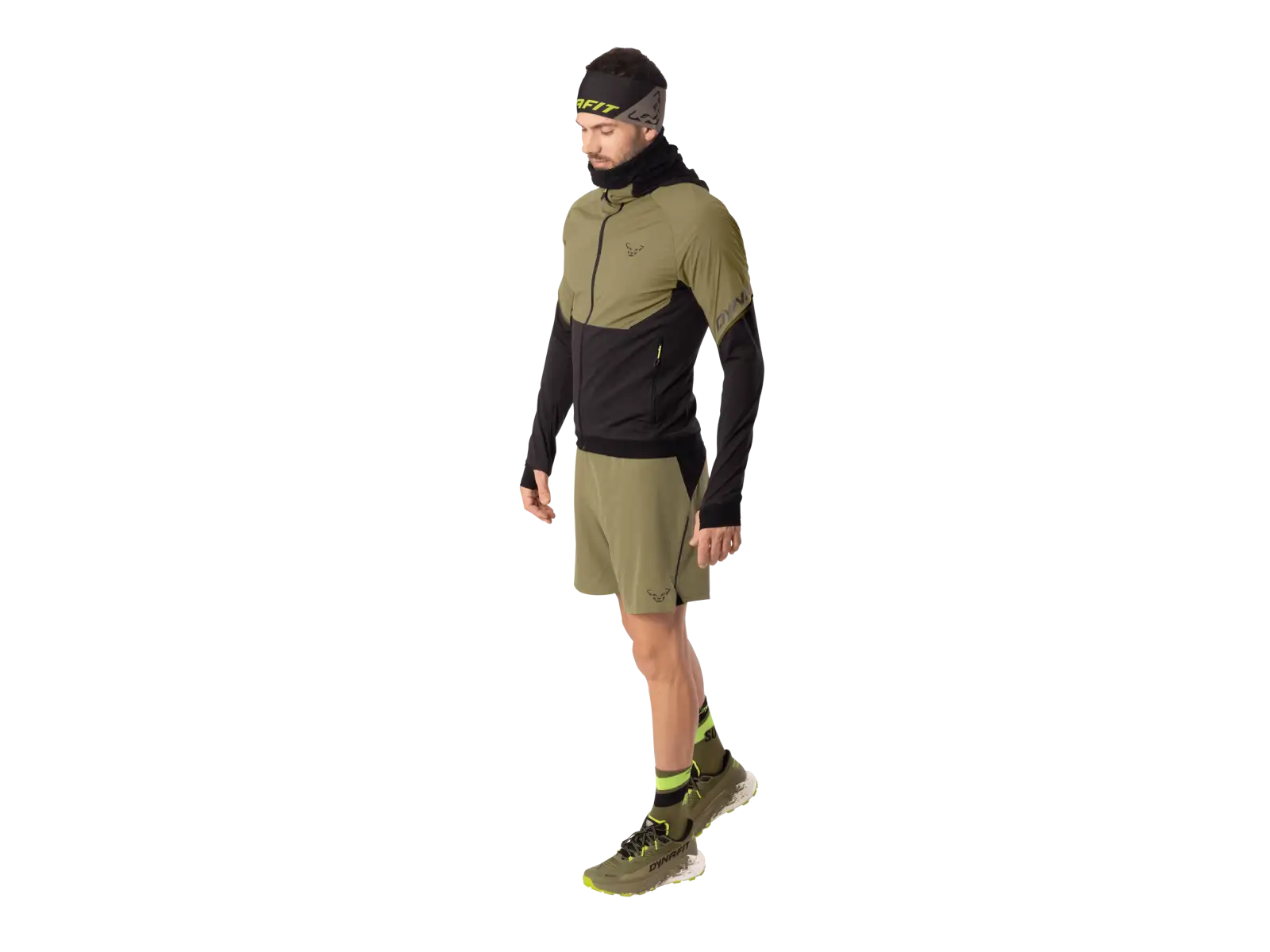Dynafit Alpine Hybrid pánská běžecká bunda Military Green/Black Out