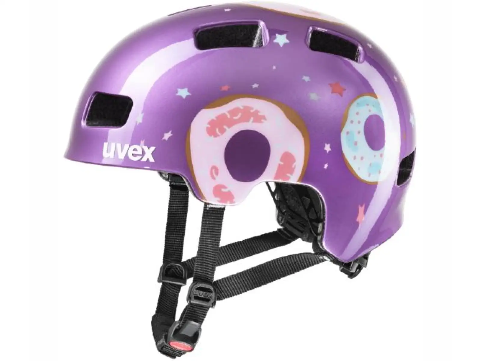 Uvex HLMT 4 dětská přilba purple donut 2020