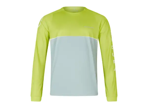 Endura Singletrack Core Printed Tee pánský dres dlouhý rukáv Lime Green