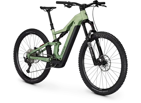 Focus THRON 8 800Wh celoodpružené elektrokolo Mintgrey matt / Artichokegreen matt