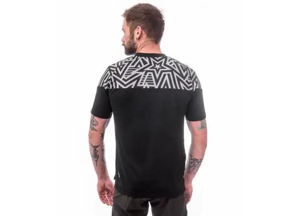 Sensor Helium pánský dres krátký rukáv černá/Stars