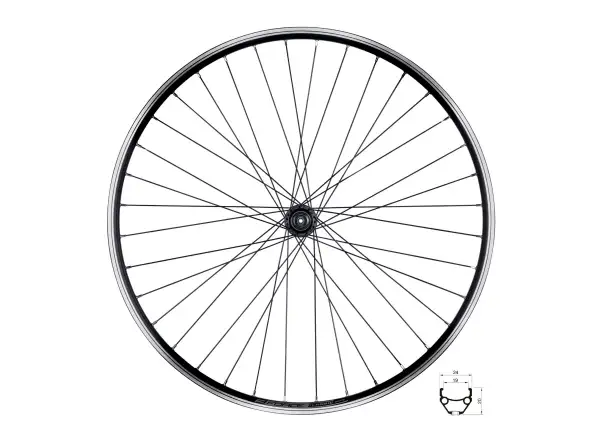 Force Classic 29 zadní vypletené kolo náboj Shimano