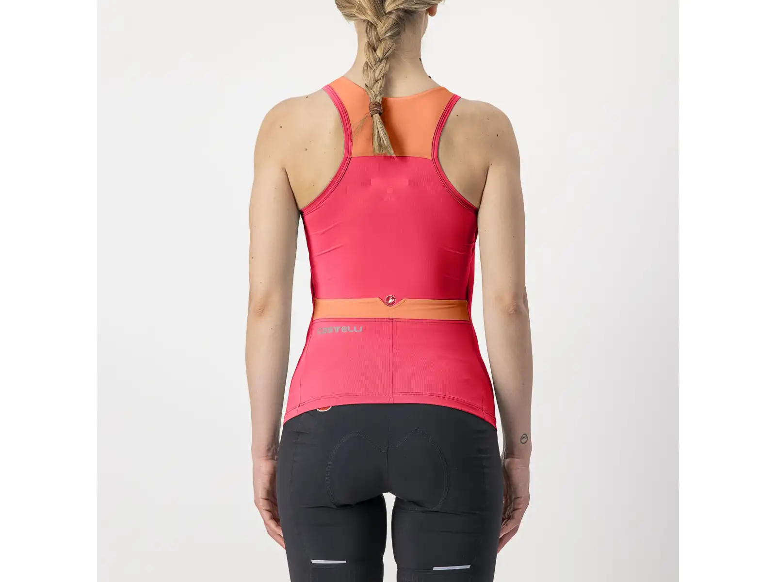 Castelli Solaris dámský dres bez rukávů Hibiscus/Soft Orange