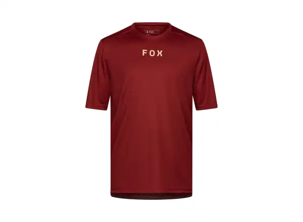Fox Ranger Wordmark pánský dres krátký rukáv Rust Brown