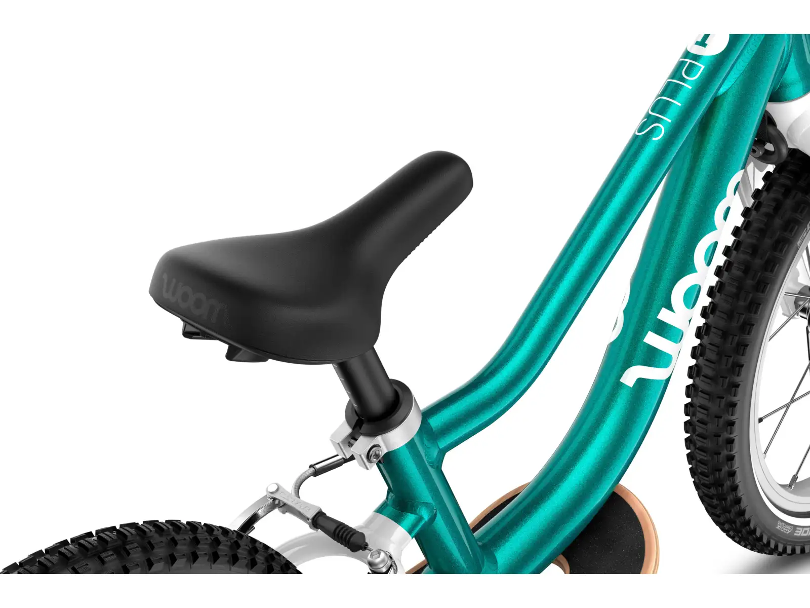 Woom GO 1 Plus Metallic Turquoise 14 dětské odrážedlo