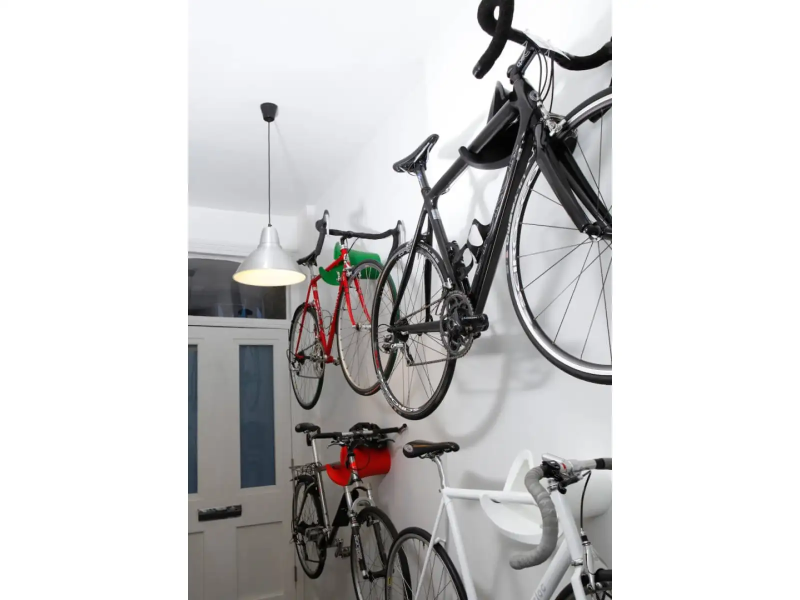 Cycloc Solo držák kola na zeď žlutá