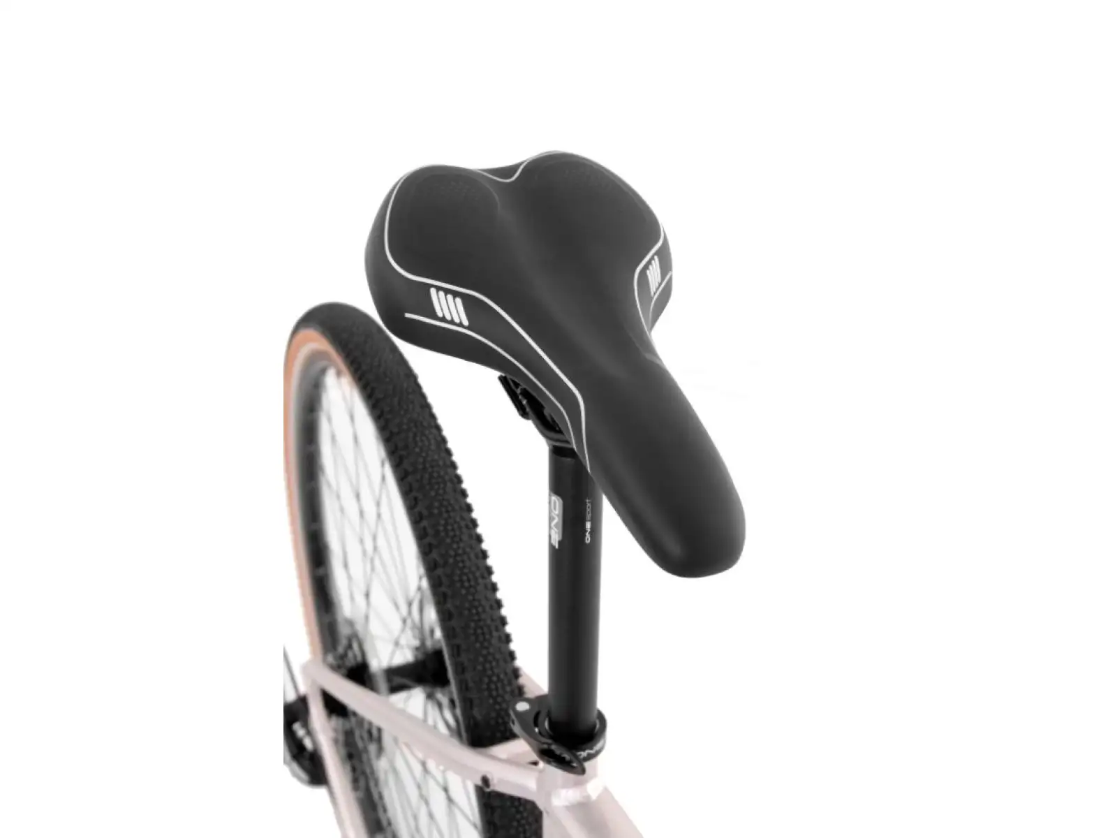 Rock Machine CrossRide 300 gloss silver/black trekingové kolo