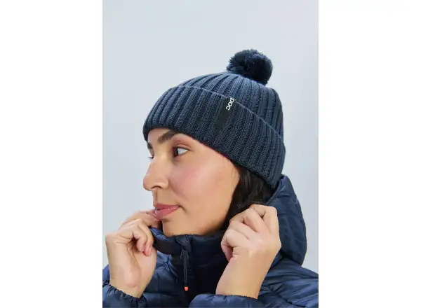 POC Beanie Pom čepice s bambulí Apatite Navy
