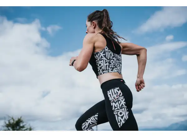Dynafit Trail Crop Top dámské triko bez rukávu Black Out