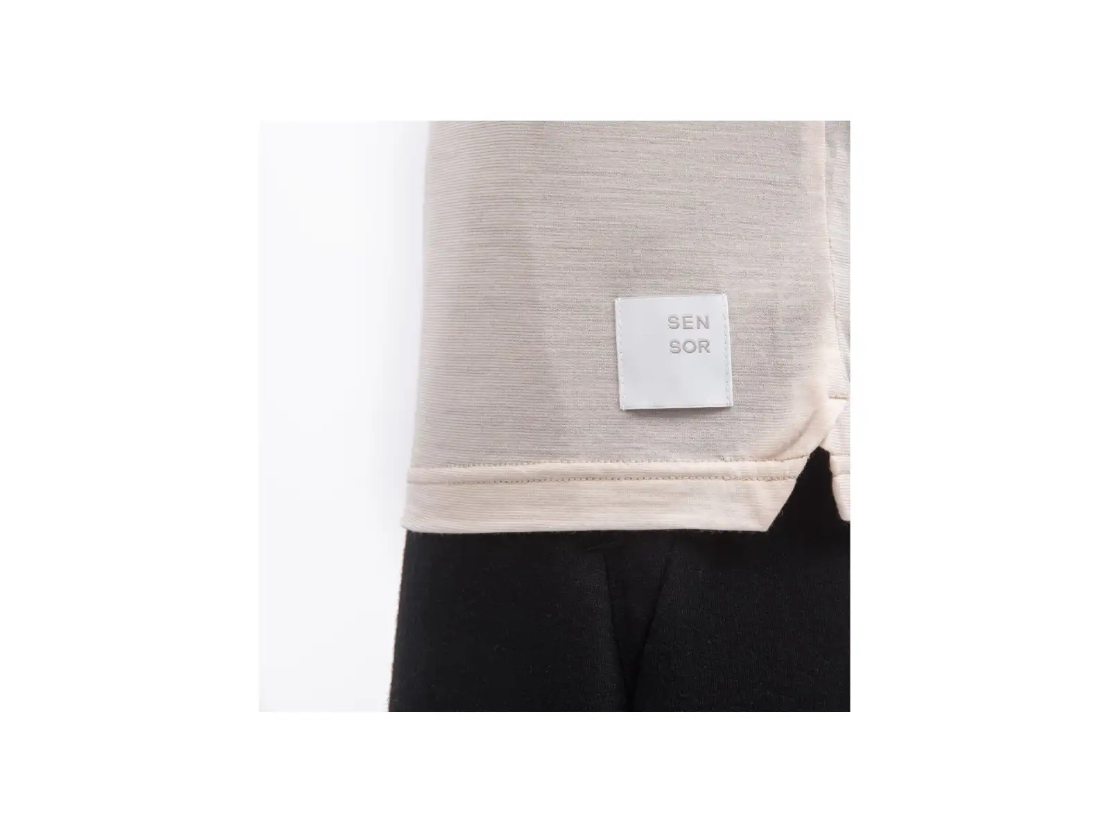 Sensor Merino Lite pánské triko krátký rukáv Mottled Beige