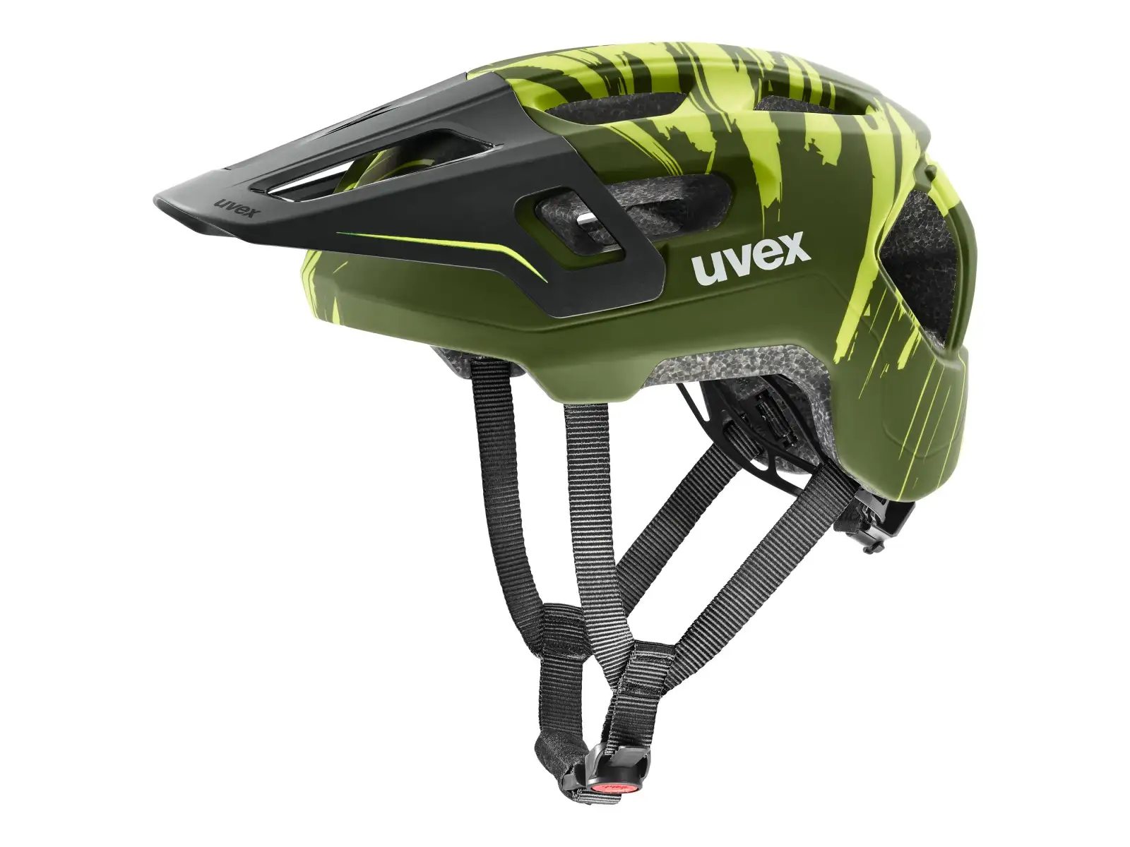 Uvex React JR Fullface MTB přilba Dark olive matt