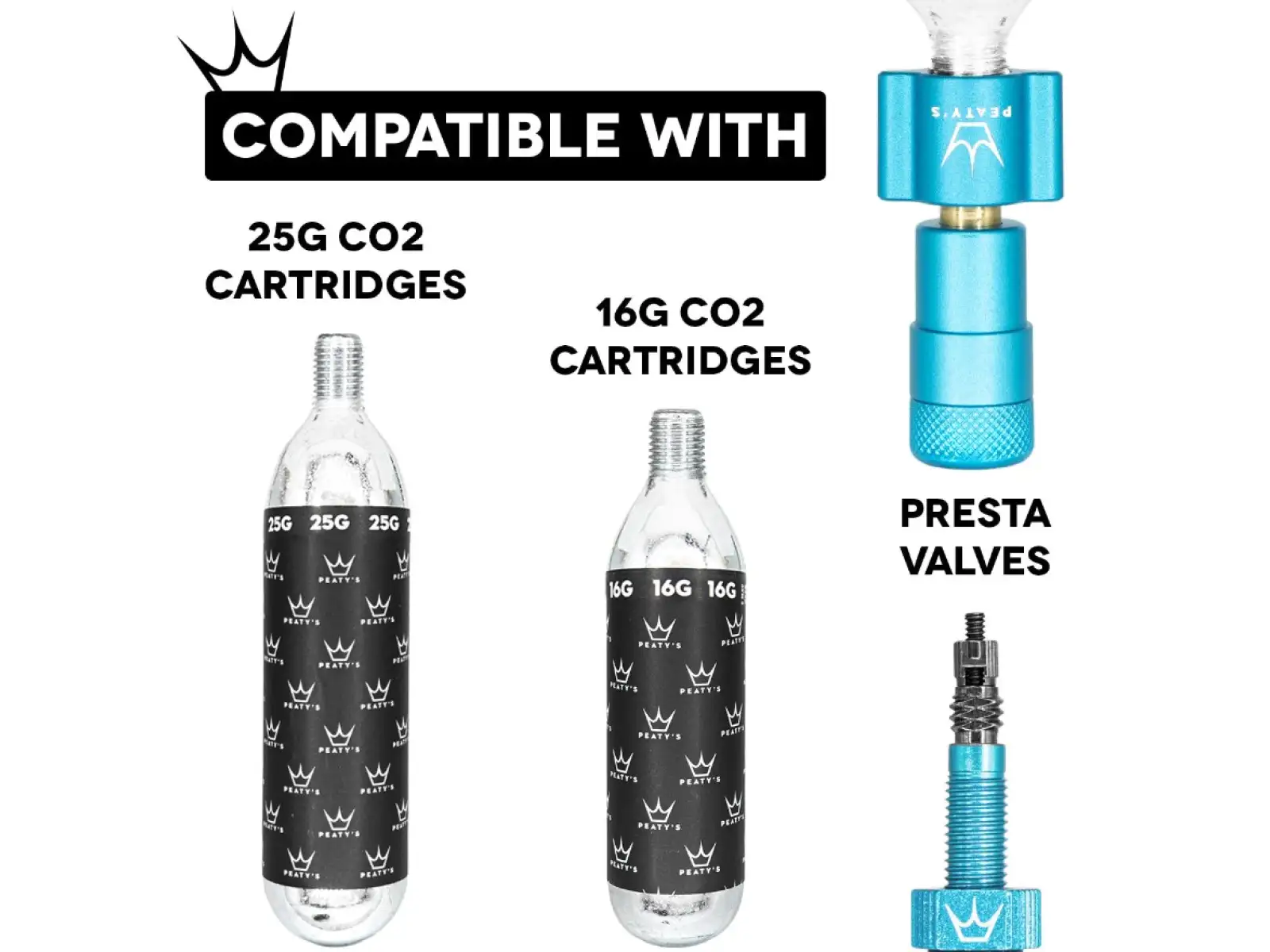 Peatys Holeshot CO2 hlavice pumpy Bourbon