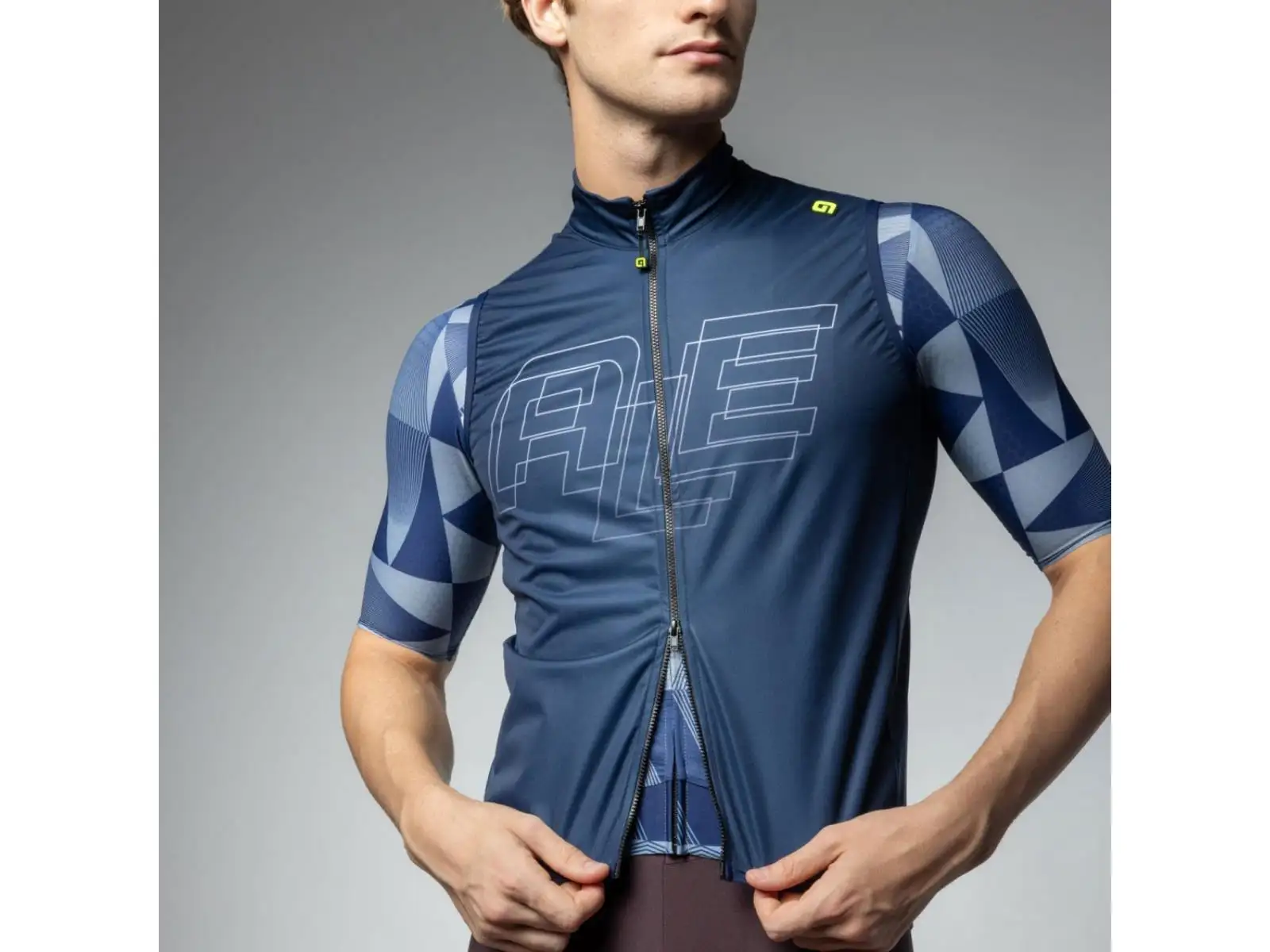 Alé PR-E Sauvage pánská cyklistická vesta Blue