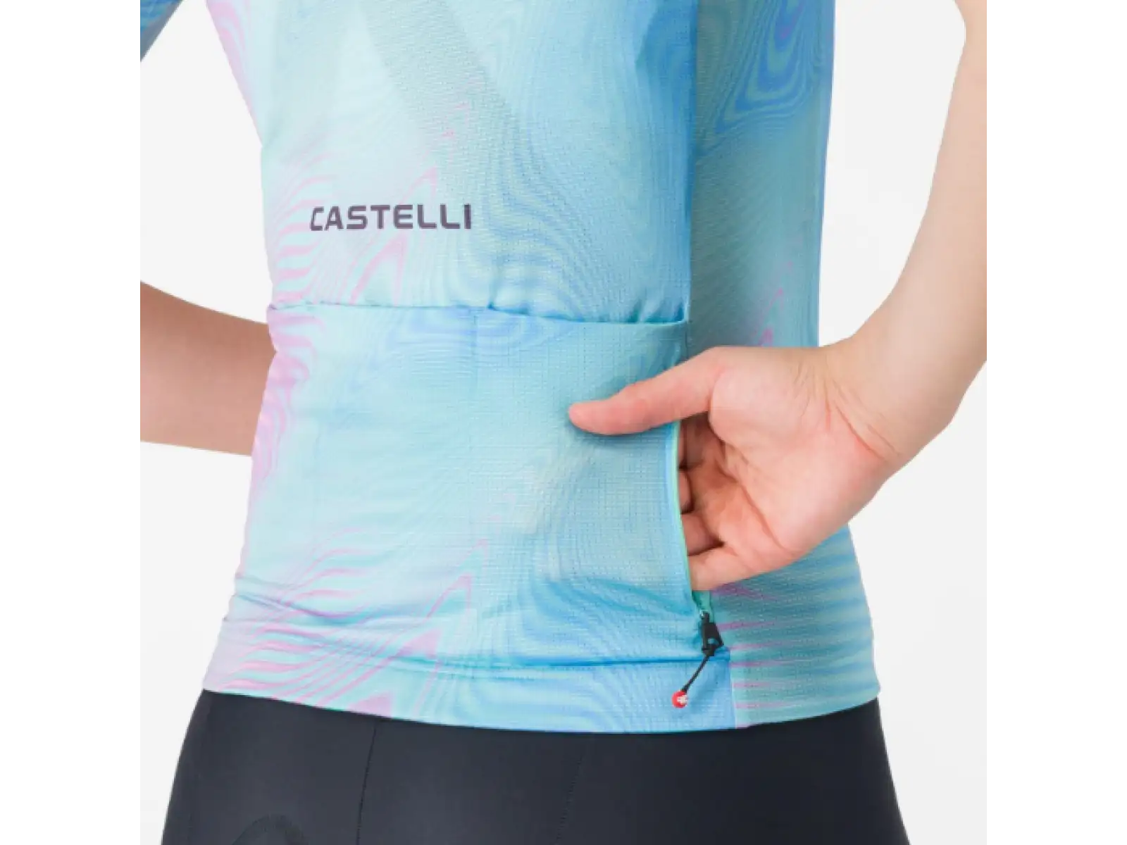 Castelli  Cosmic Vortex dámský dres krátký rukáv Multicolor Pink Green