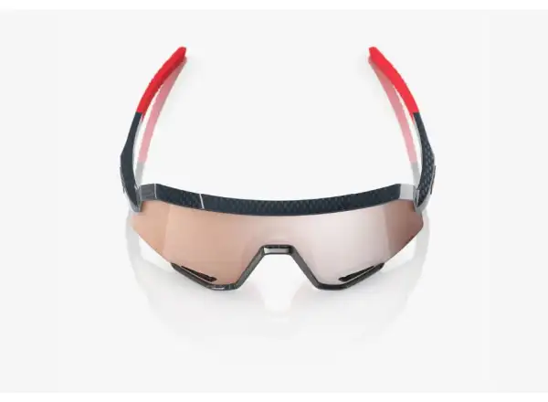 100% Slendale brýle Gloss Carbon Fiber/HiPER Crimson-Silver Lens
