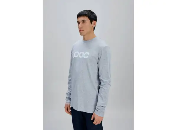 POC L/S Tee triko s dlouhým rukávem Grey Melange