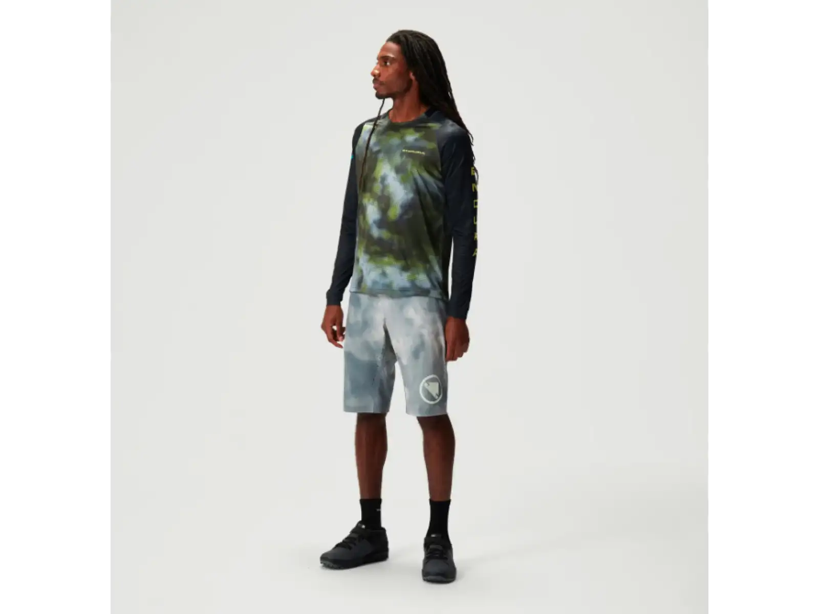 Endura Pixel Cloud pánský dres dlouhý rukáv Black