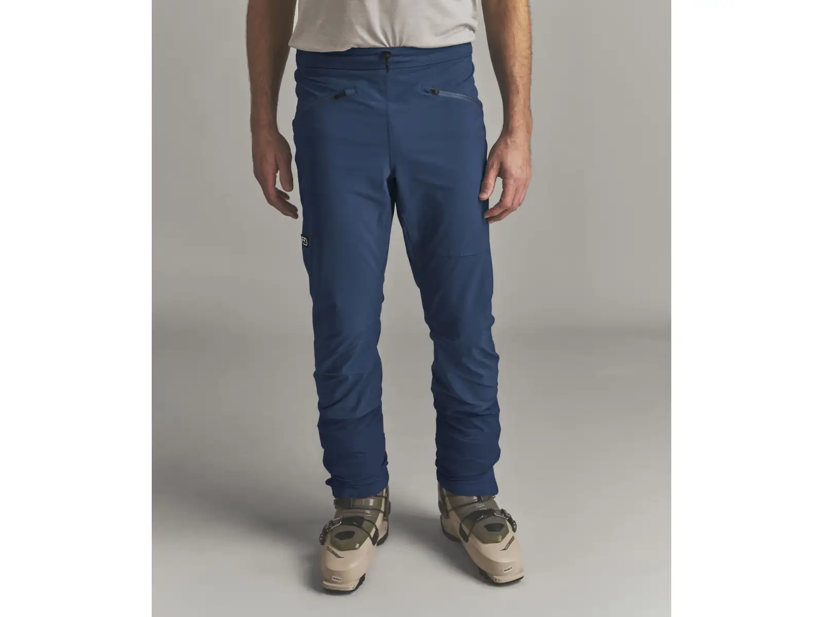Ortovox Venet Softshell Pants pánské softshellové kalhoty Blue Nunatak
