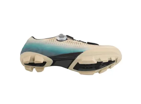 Shimano SH-RX600 gravel tretry béžová/modrá
