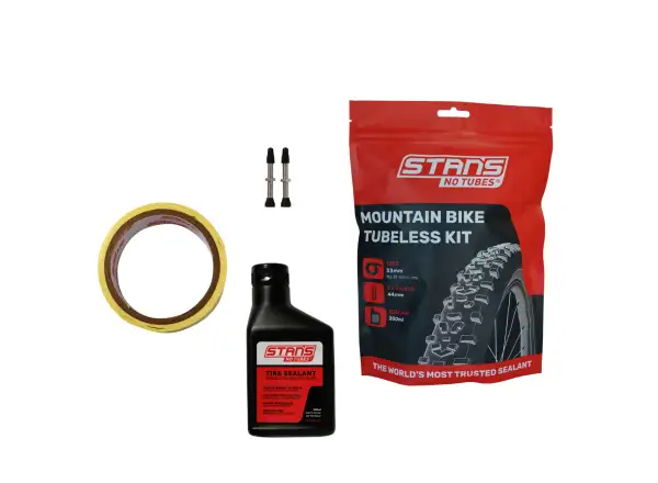 No Tubes Tubeless Kit MTB sada tmel 200 ml, vložka 33 mm, ventilek 44 mm (2 ks)