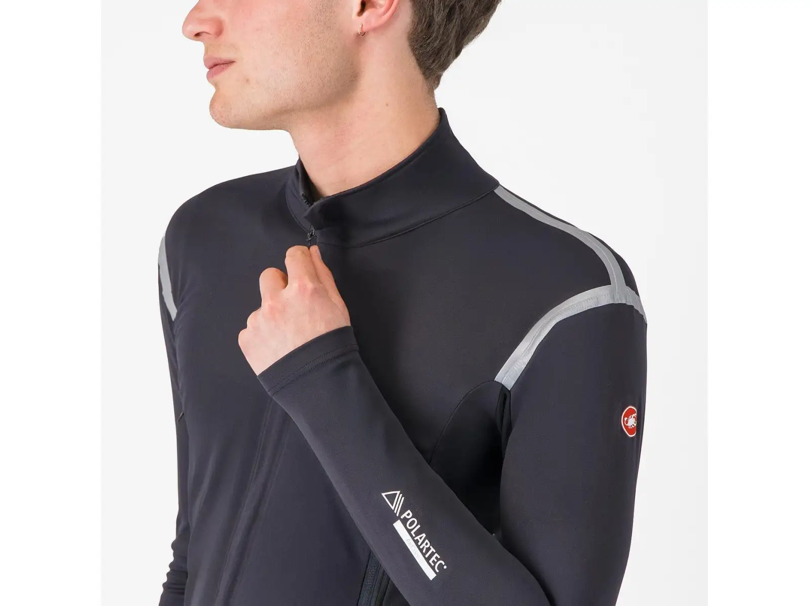 Castelli Perfetto RoS 3 Jacket pánská bunda Light Black/Silver Reflex