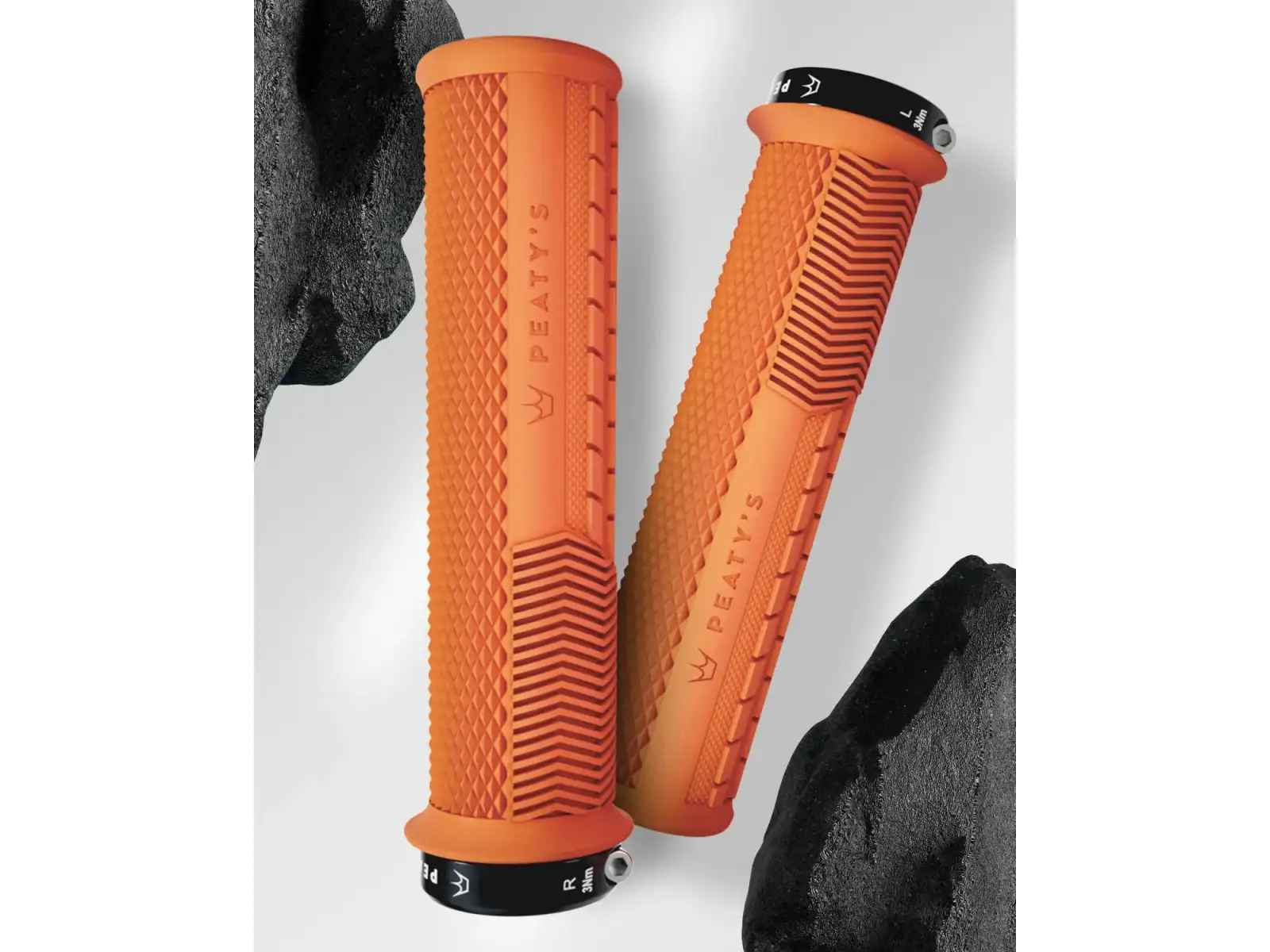 Peaty's Monarch Knurl Thin gripy Mango