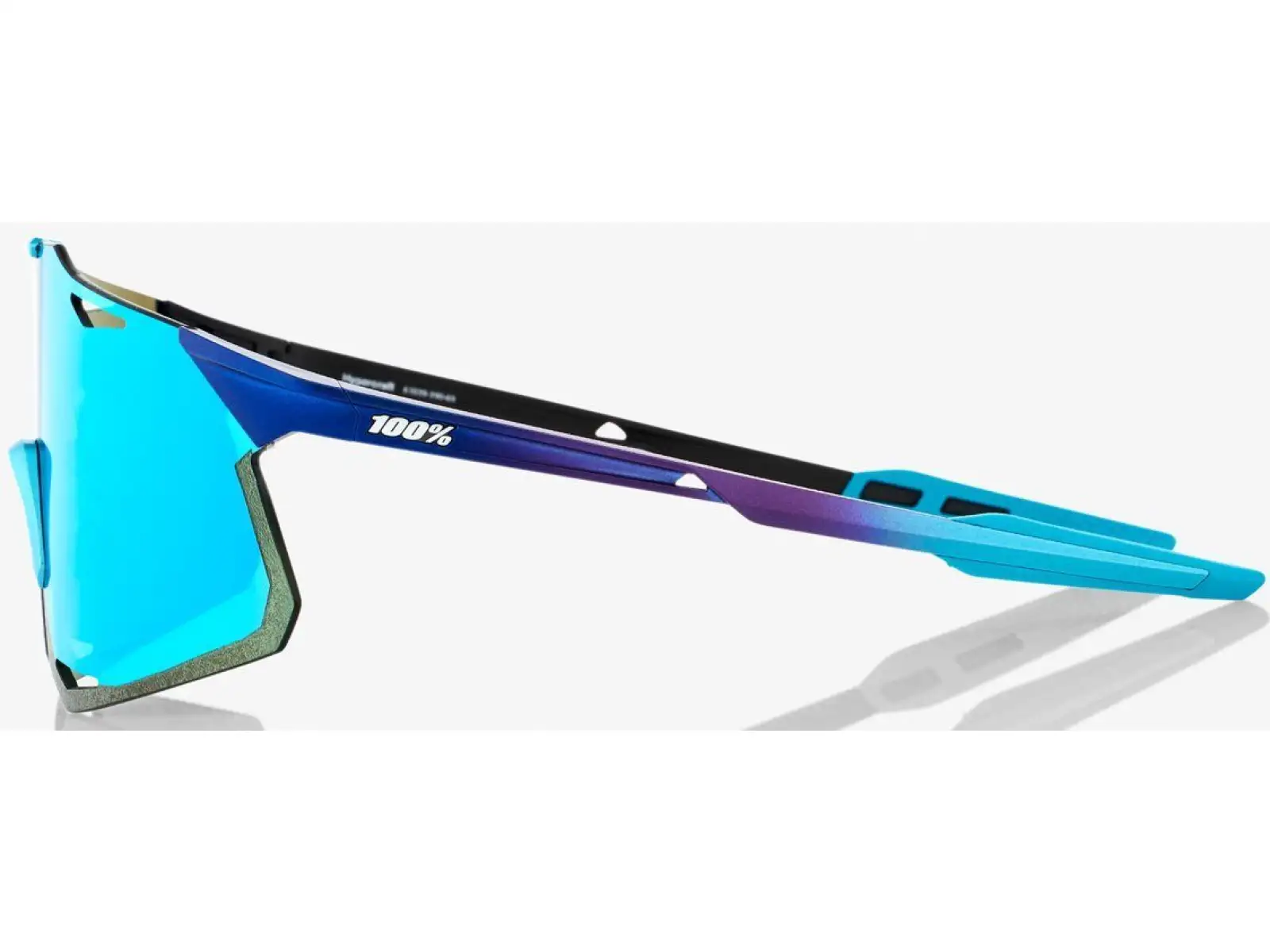 100% Hypercraft brýle Matte Metallic Into the Fade/Blue Topaz Multilayer Mirror