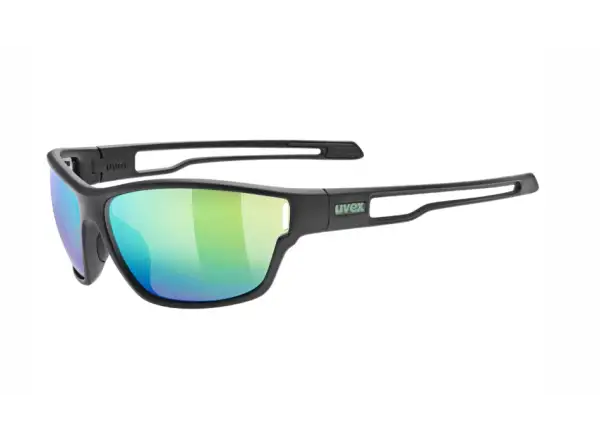 Uvex Sportstyle 806 brýle Black Matt/Mirror Green